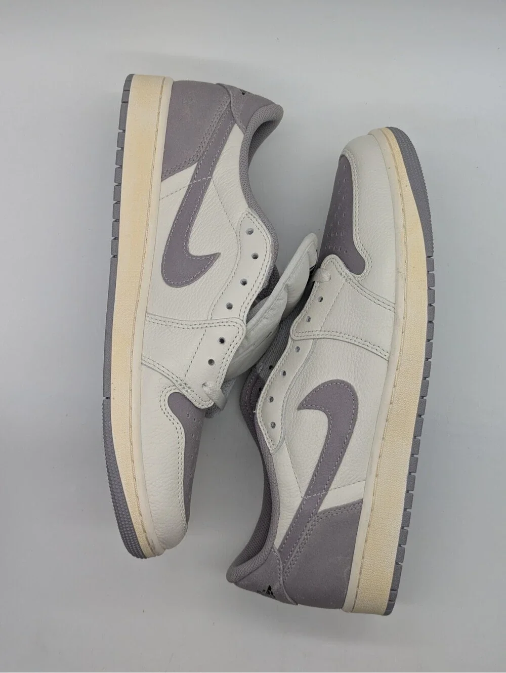 Air Jordan 1 Low Retro OG Atmosphere Grey White CZ0790-101 Mens Size 12 Nike New